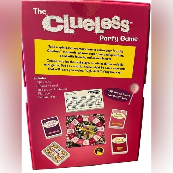 The Clueless Party Game - Brand New Sealed Box - Fuzzy Pen Included - Ages 17+ - Picture 3 of 5
